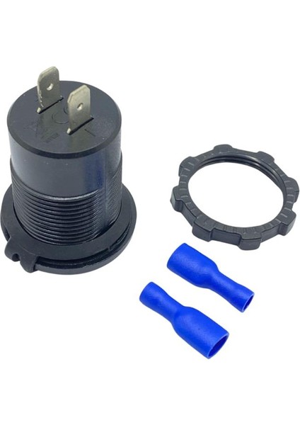 12V-24V DİJİTAL VOLTMETRE+ŞARJ CİHAZLI (USB X2) (3 A) (OFF-ON ANAHTARLIİ) (IŞIKLI) (28 MM) modelleri