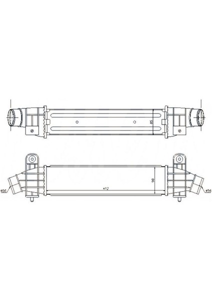 MGA-80656 - Turbo Radyatoru Intercooler Brazıng (Ford: Mondeo Iıı 2.0 Tdcı 01-)