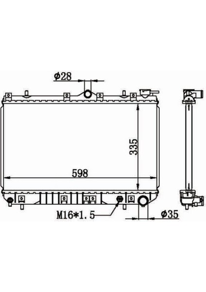 MGA-80624 - Su Radyatoru Brazıng M/t Hyundaı Excel 90-94