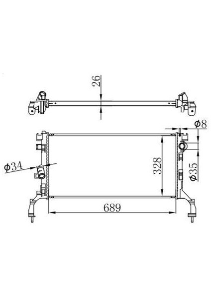 MGA-80778 - Su Radyatoru Brazıng laguna Iıı Latıtude 1.5 K9K