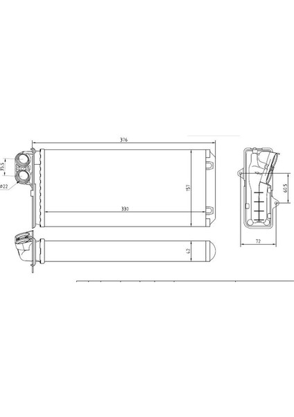 MGA-81108 - Kalorıfer Radyatoru Mekanik (Renault: Master Iı 2.5dcı 97>03)