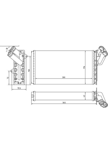 MGA-81103 - Kalorıfer Radyatoru Mekanik ( Fıat : Scudo Peugeot : Expert Cıtroen : Jumpy Tum Modeller 96-- ) 300×174
