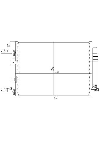 MGA-82307 - Klıma Radyatoru Focus/c-Max 1,6 Tdci 11-15 591×391×16 mm