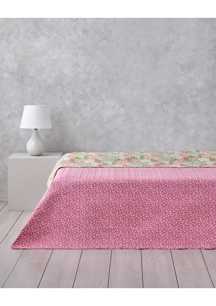 Blossom Bouquet Tek Kişilik Çok Amaçlı Örtü 160X220 cm Pembe