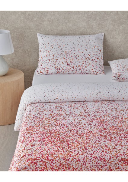 Colors Dance Kolay Ütülenir Çift Kişilik Nevresim Takımı 200X220 cm Fuşya-Turuncu fiyatları