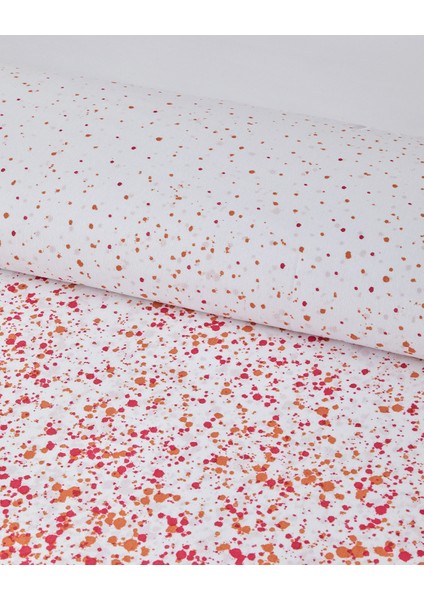 Colors Dance Kolay Ütülenir Çift Kişilik Nevresim Takımı 200X220 cm Fuşya-Turuncu modelleri