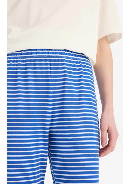 Pijama Takımı Kısa Kollu Pijama Üstü Esnek Belli Uzun Pijama Altı-Fall in Love E7181AX25SP