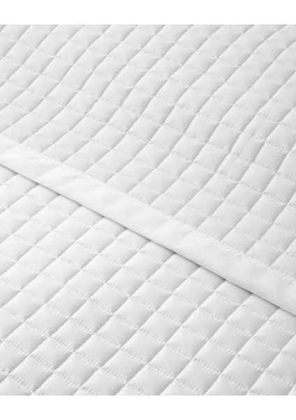 Splendor Saten Çift Kişilik Yatak Örtüsü Takımı 200X220 cm Beyaz fiyatları