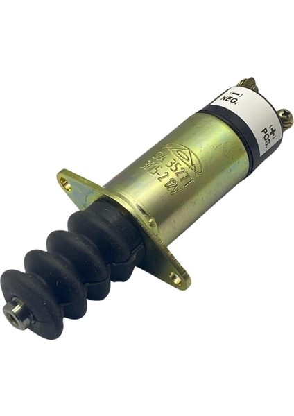 12V Stop Selenoidi Kulaklı (2 Çıkış) (Plt) Caterpıllar-Yanmar Motor