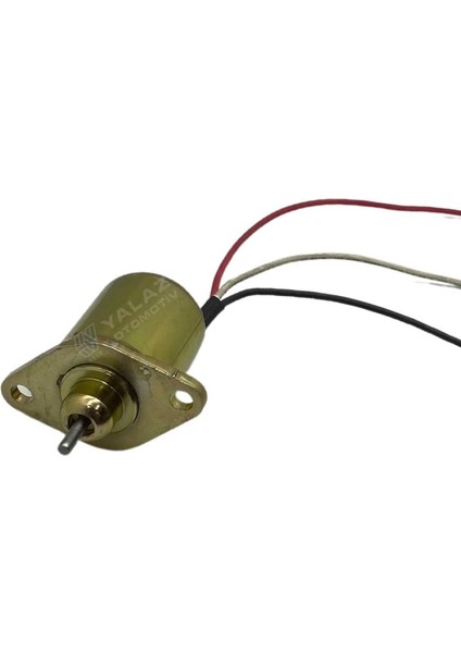 12V STOP SELENOİDİ (DÜZ KULAKLI) (KÜÇÜK TİP) (DÜZ MİL 11 MM) BOBCAT A300/S220/S250