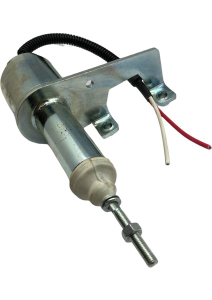 12V Stop Selenoidi Yan Ayaklı (Sağ Ayak) (2 Kablolu Gövdeden Şaseli)