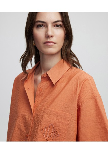 Monogram Nakışlı Gömlek IS1250025128019 fiyatları