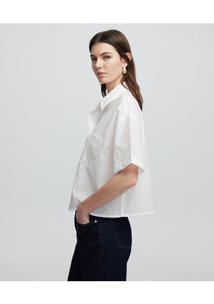 Monogram Nakışlı Gömlek IS1250025128018 modelleri