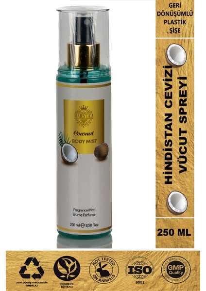 Hindistan Cevizi Vücut Spreyi 250 Ml, Tropikal Esinti
