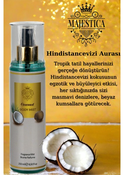 Hindistan Cevizi Vücut Spreyi 250 Ml, Tropikal Esinti fiyatları