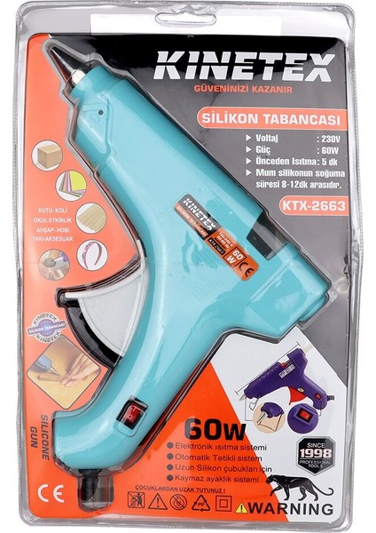 60W Anahtarlı Sıcak Mum Silikon Tabancası