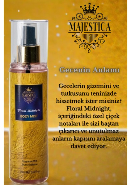 Floral Midnight Vücut Spreyi 250 Ml, Dişil Enerji fiyatları