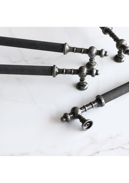 Mobilya Mutfak Çekmece Dolap Dolabı Kulpları Eskitme Antik Gümüş Metal 160 mm indirimleri