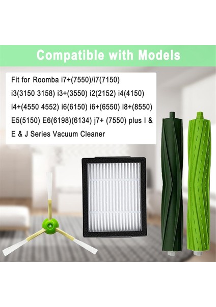 I4 I7 I7+ I3 I3+ I2 I5 I5+ J5 Vakum Fırça Filtreleri Için (Yurt Dışından) modelleri