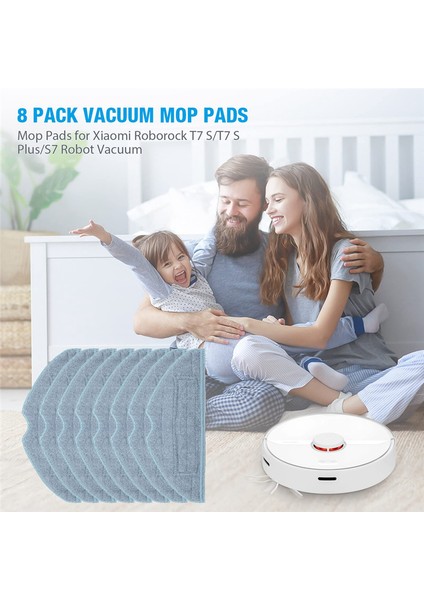 S7 S7 + S7 Maxv Robot Süpürgeler Için 12 Adet Mop Pedleri (Yurt Dışından) fiyatları