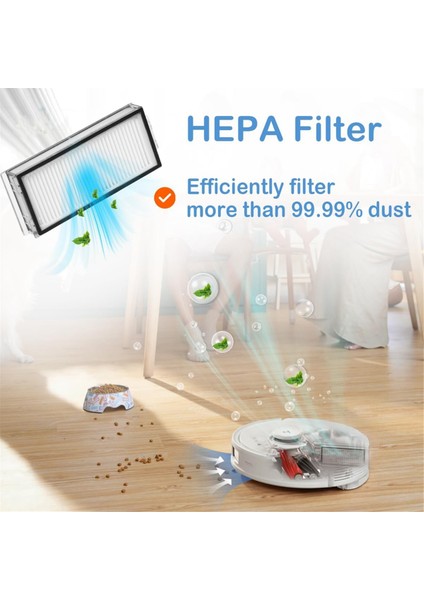 Q8 Max Q5 Pro Ana Yan Fırça Hepa Filtre Paspas Bezi (Yurt Dışından) indirimleri