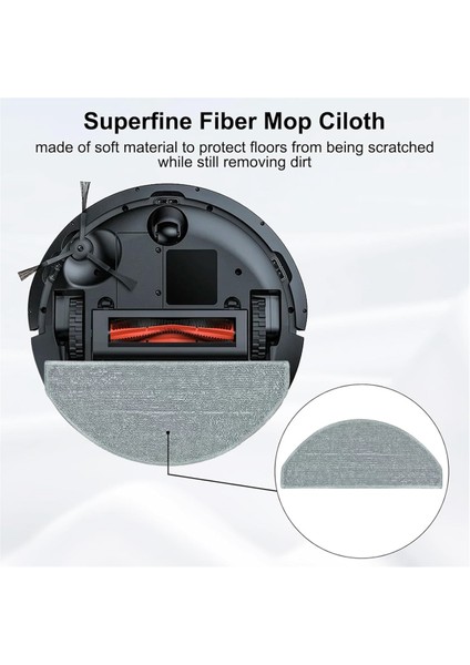 V8 Pro Robot Süpürge Için 10 Adet Mop Pedleri (Yurt Dışından)