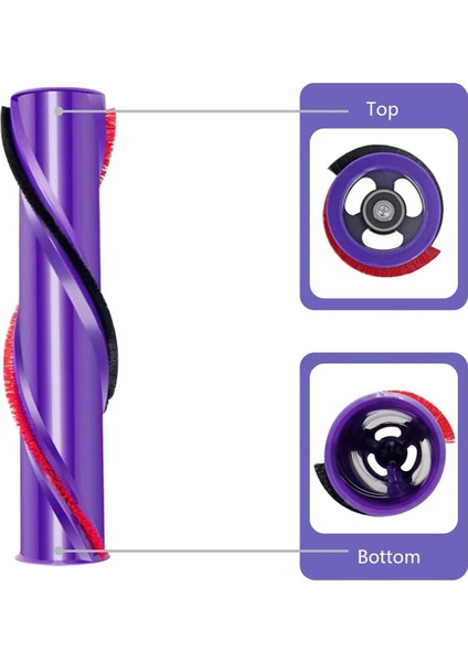 V10 Elektrikli Süpürge Için Silindir Fırçası Silindir Çubuğu Yedeği (Yurt Dışından)