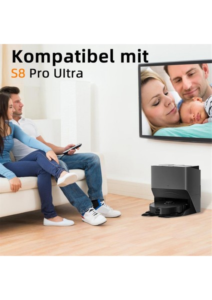 S8 Pro Ultra Ana Yan Fırça Filtre Paspas Bezleri Toz Torbası (Yurt Dışından)