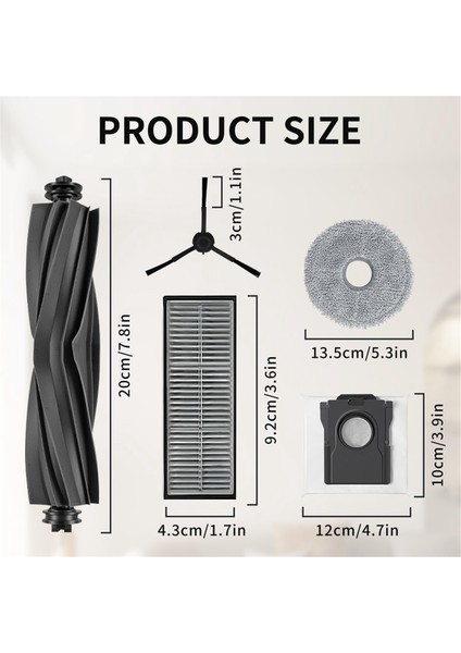 X30 Pro Ultra X30 Ana Kauçuk Fırça Paspas Pedleri Için (Yurt Dışından) modelleri