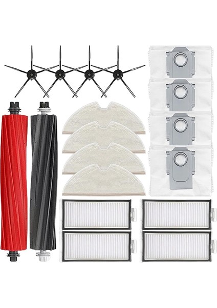 Elektrikli Süpürge Ana Yan Fırça Filtre Paspas Bezi Toz Torbası (Yurt Dışından)