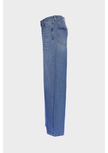 Weslie Açık Mavi Yüksek Bel Fermuarlı Jean Pantolon C 4530-211 fırsatları