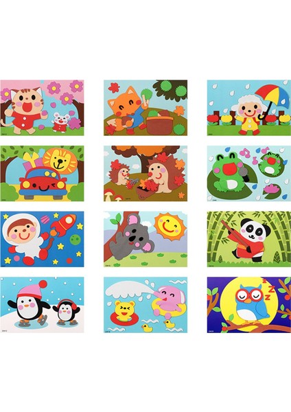 Sanat Çıkartmaları Karikatür Eva Çıkartma Oyuncaklar (Yurt Dışından)