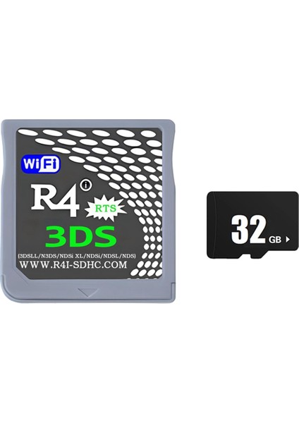 R4 Oyun Kartı R4I R4I-SDHC Yazma KARTI+32GB Hafıza Kartı (Yurt Dışından)