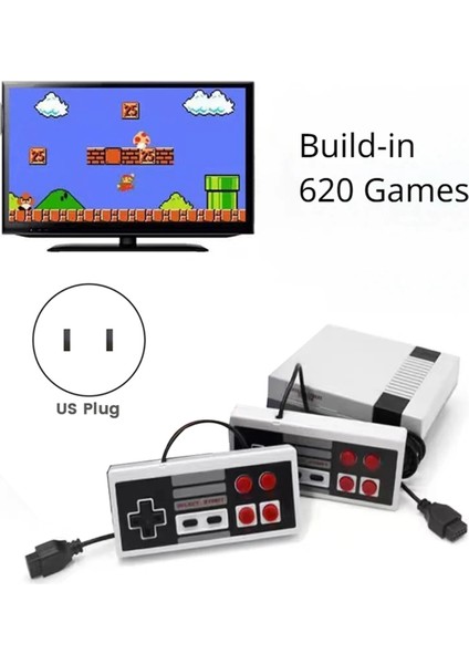 Mini Tv Eğlence Oyun Konsolu Dahili 620 Oyun NES620 Abd Fişi Için (Yurt Dışından) fiyatları