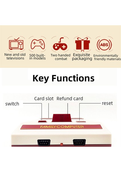 500 Klasik Oyundan Oluşan 8 Bit Video Oyun Konsolu Abd Fişi (Yurt Dışından) fiyatları