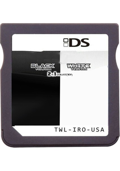 2'si 1 Arada Video Oyunu Için Oyun Kartı Siyah Beyaz No.1 (Yurt Dışından)