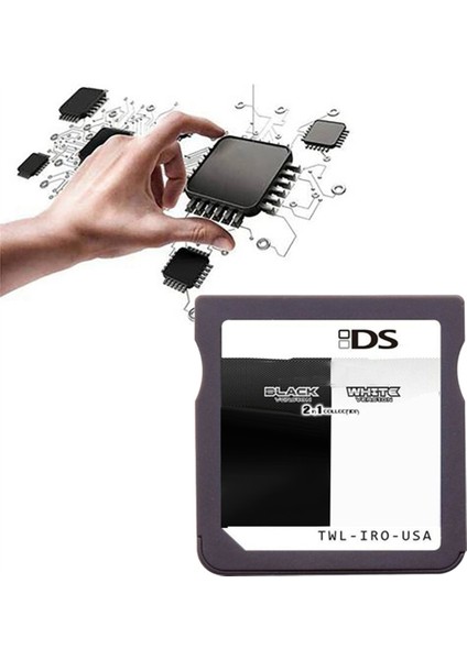 2'si 1 Arada Video Oyunu Için Oyun Kartı Siyah Beyaz No.1 (Yurt Dışından) fırsatları