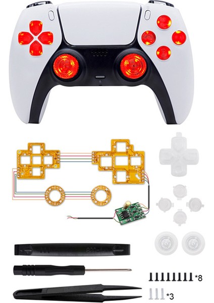 Oyun Konsolu Için Aydınlatmalı D-Pad Başparmak Çubukları Dtf LED Kiti (Yurt Dışından) indirimleri