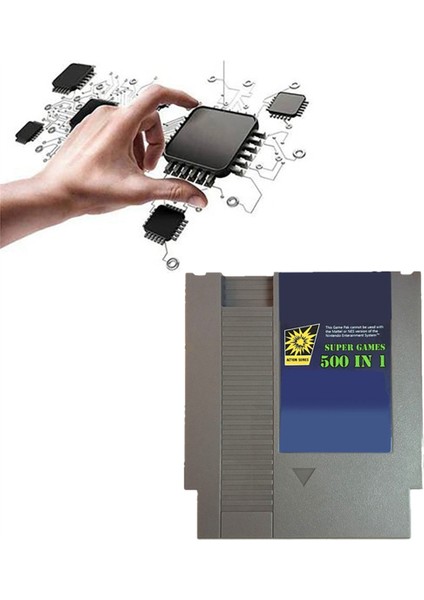 1 2 3 6 7 8d Için Oyun Konsolu Için 500-IN-1 Oyun (Yurt Dışından)
