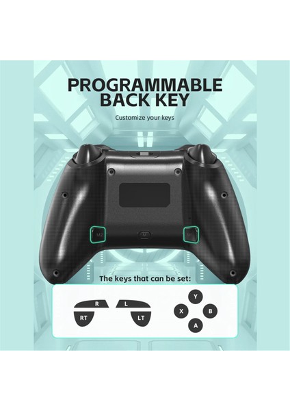 Programlanabilir Turbo Fonksiyonlu Hall Tetikleyicili Kablosuz Oyun Konsolu (Yurt Dışından)