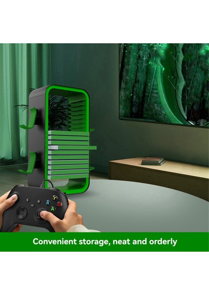 Çok Fonksiyonlu Disk Rafı Için Oyun Depolama Rafı Siyah-Yeşil (Yurt Dışından) modelleri