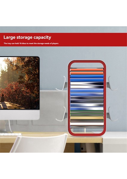 Çok Fonksiyonlu Disk Rafı Için Oyun Depolama Rafı Siyah-Yeşil (Yurt Dışından) indirimleri