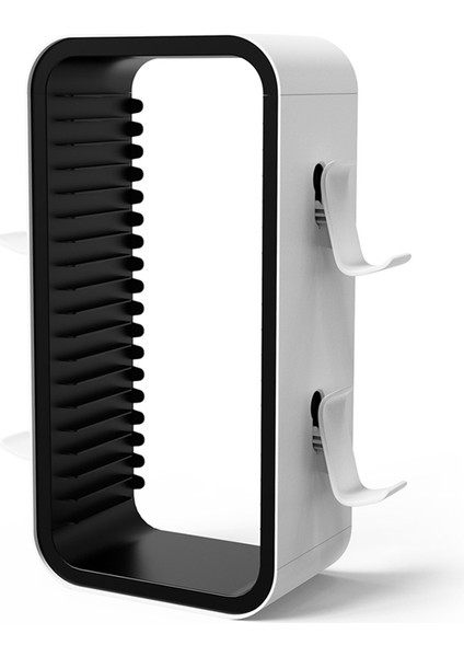 Çok Işlevli Disk Rafı Için Oyun Depolama Rafı Beyaz-Siyah (Yurt Dışından)