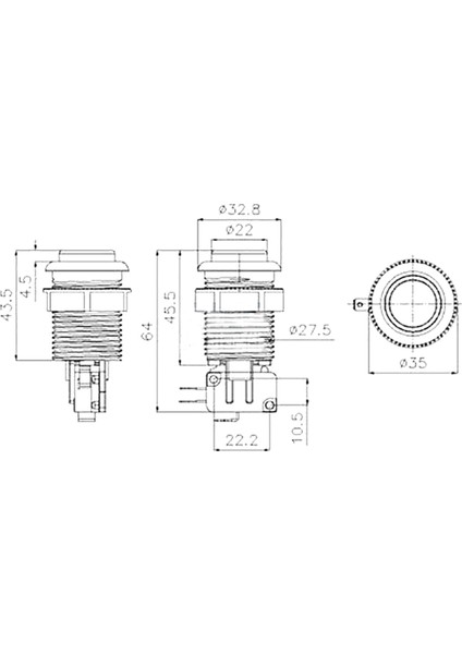Amerikan Arcade Oyun Makinesi Için 28MM Basmalı Düğme Somunu D (Yurt Dışından) fiyatları