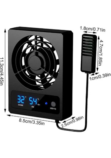 LED Ekranlı Sürüngen Tankı Için Akıllı Soğutma Fanı Fahrenheit (Yurt Dışından) fiyatları