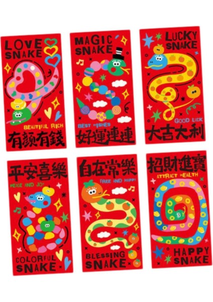 6x 2025 Çin Yıırmızı I Mezuniyet Hediyeleri Için Hong Bao (Yurt Dışından) modelleri