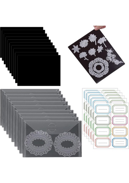 10 Adet Manyetik Levhalar 05 mm Kalınlık 10 Adet Kart Saklama Çantası ile (Yurt Dışından)