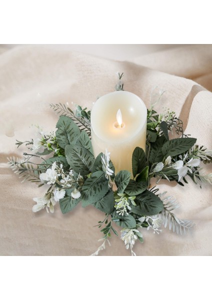 Hassas Çiçek Aranjmanı ile Mum Çelenk (Yurt Dışından) indirimleri