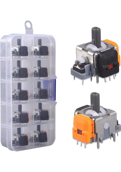 10 Adet 3D Hall Etkili Joystick Ayarlanabilir Kayma Yok (Yurt Dışından)