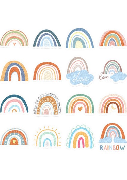 Kaygı Duyusal Için 16 Adet Sakinleştirici Çıkartmalar (Yurt Dışından)